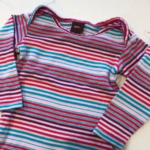 Tea Long-sleeved Striped Bodysuit